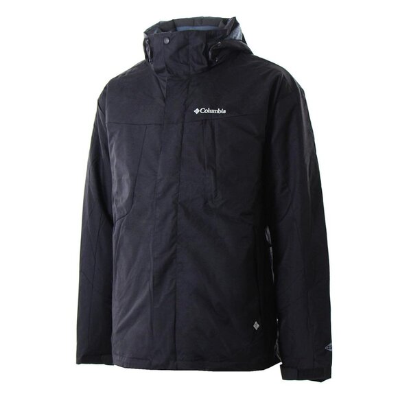 Columbia Men's Black Omni-Heat Interchange Whirlibird Windbreaker Jacket Size XL - Picture 1 of 13